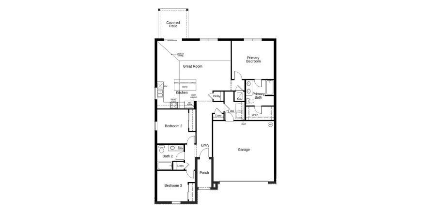 Townhouse floor plan «143SQM 640», 3 bedrooms in GRAMERCY FARMS
