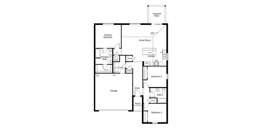 Townhouse floor plan «143SQM 641», 3 bedrooms in GRAMERCY FARMS