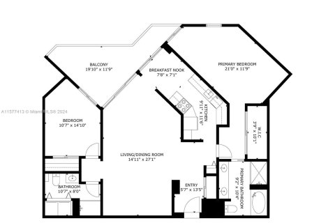 Copropriété à vendre à Aventura, Floride: 2 chambres, 110.27 m2 № 1155087 - photo 28