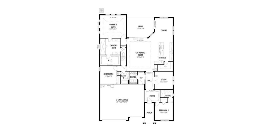 House floor plan «230SQM», 3 bedrooms in SUNRISE PRESERVE AT PALMER RANCH