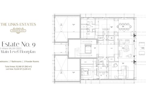 House in Fisher Island, Florida 7 bedrooms, 963.21 sq.m. № 198482 - photo 23
