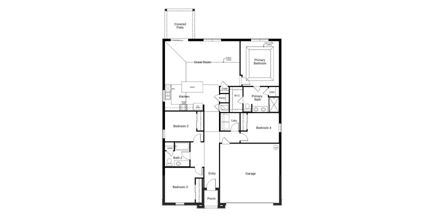 Townhouse floor plan «167SQM», 4 bedrooms in LEGACY HILLS