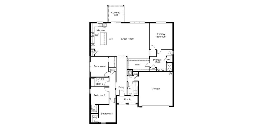 Townhouse floor plan «202SQM», 4 bedrooms in LEGACY HILLS