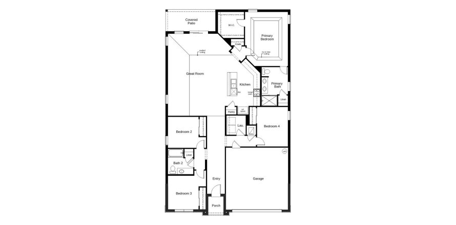 Townhouse floor plan «189SQM», 4 bedrooms in LEGACY HILLS