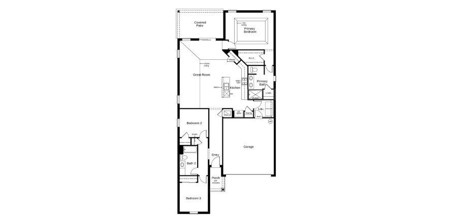 Townhouse floor plan «154SQM 73», 3 bedrooms in TIVOLI RESERVE