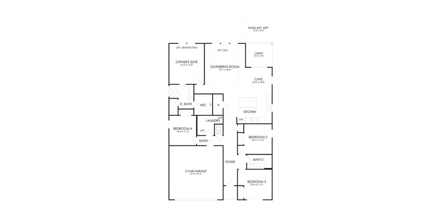 Floor plan «164SQM», 4 bedrooms in 100 LAS OLAS