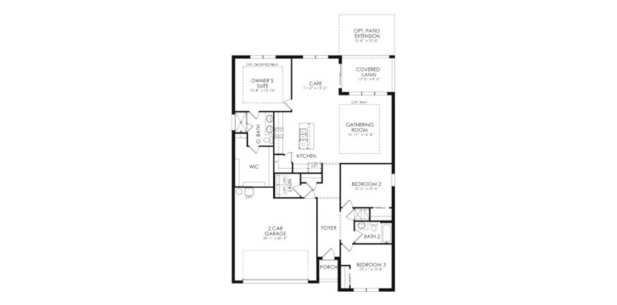 Floor plan «154SQM», 3 bedrooms in 100 LAS OLAS