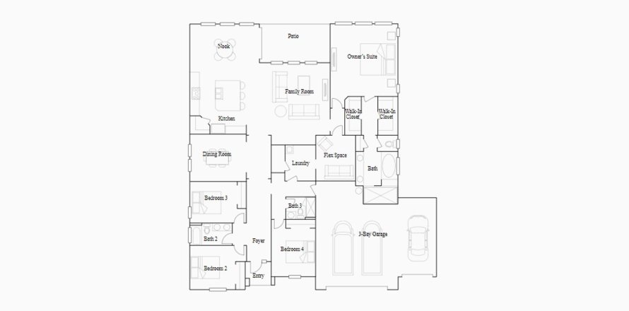 House floor plan «282SQM AVILA», 4 bedrooms in CORDOBA