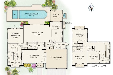 Villa ou maison à vendre à Palm Beach, Floride: 4 chambres, 371.7 m2 № 1127852 - photo 1