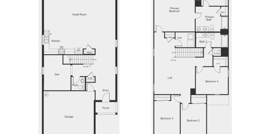 House floor plan «House», 4 bedrooms in River Run I