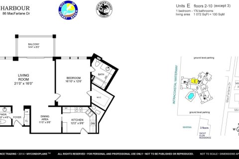 Купить кондоминиум в Делрей-Бич, Флорида 1 спальня, 99.59м2, № 945983 - фото 14