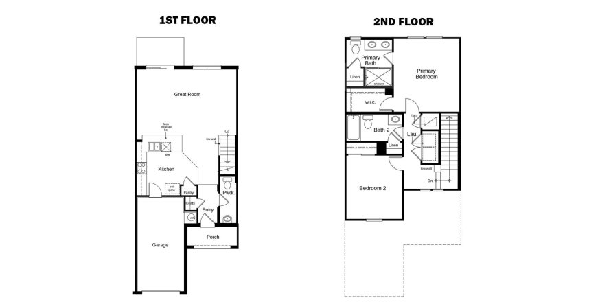 Townhouse floor plan «119SQM 44/9», 2 bedrooms in BAYSHORE COMMONS