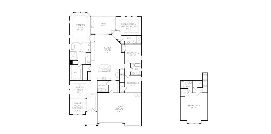 House floor plan «House», 5 bedrooms in Holly Landing at SilverLeaf