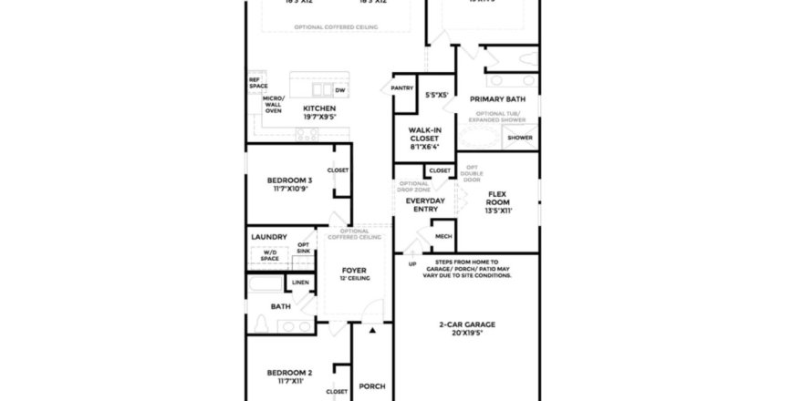 House floor plan «House», 3 bedrooms in Seabrook Village by Toll Brothers