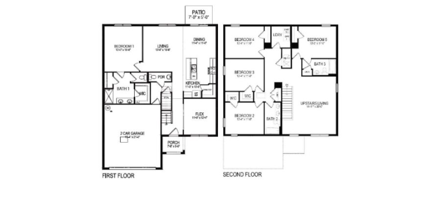 House floor plan «House», 5 bedrooms in Courtland Park