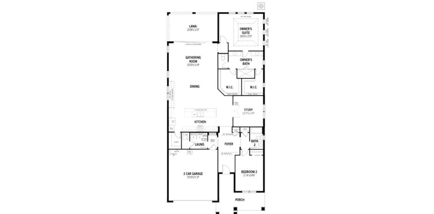 House floor plan «213SQM», 2 bedrooms in SUNRISE PRESERVE AT PALMER RANCH