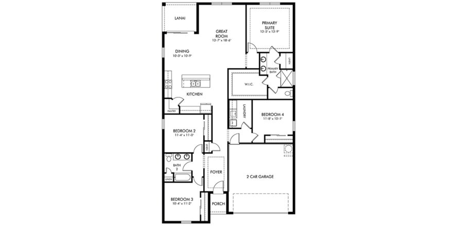 Townhouse floor plan «177SQM CORSICA», 4 bedrooms in SAVANNA AT LAKEWOOD RANCH