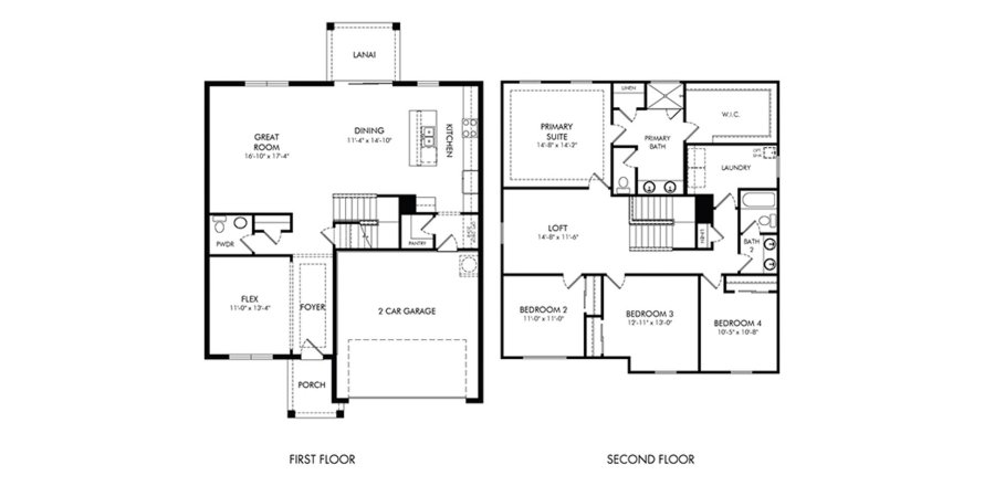 Townhouse floor plan «239SQM PRATO», 4 bedrooms in SAVANNA AT LAKEWOOD RANCH
