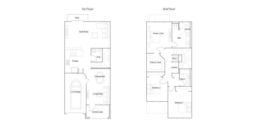 Townhouse floor plan «158SQM DIJON», 3 bedrooms in SUNSET PINES