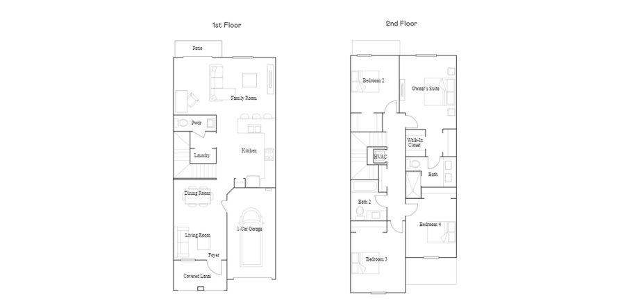 Townhouse floor plan «170SQM MARSIELLE», 4 bedrooms in SUNSET PINES