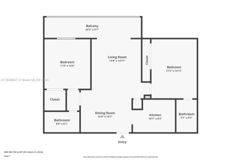 Copropriété à vendre à Miami, Floride: 2 chambres, 96.34 m2 № 1282592 - photo 14