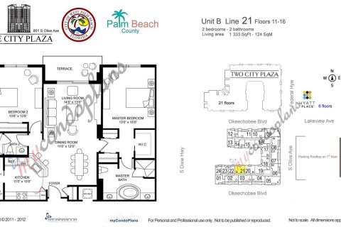 Condo in West Palm Beach, Florida, 2 bedrooms  № 1128091 - photo 7