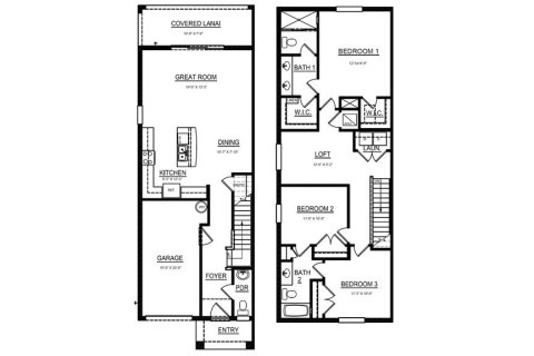 Townhouse in ANGELINE in Land O' Lakes, Florida 3 bedrooms, 163.32 sq.m. № 1342992 - photo 17