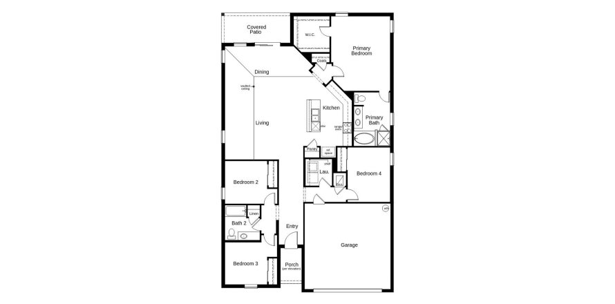 Townhouse floor plan «185SQM 647», 4 bedrooms in GRAMERCY FARMS