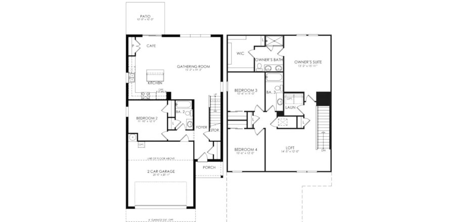 Floor plan «205SQM», 4 bedrooms in SERENOA LAKES