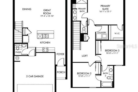 Touwnhouse à vendre à Wesley Chapel, Floride: 3 chambres, 145.48 m2 № 1379249 - photo 2