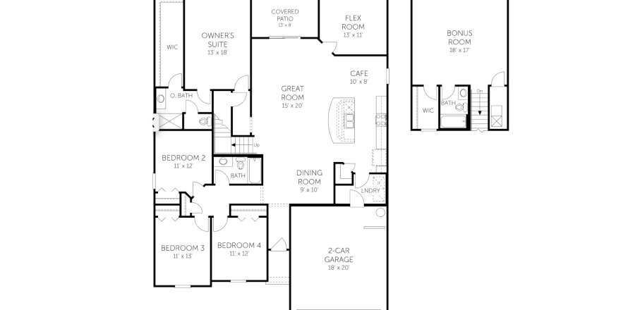 House floor plan «House», 5 bedrooms in Dunns Crossing