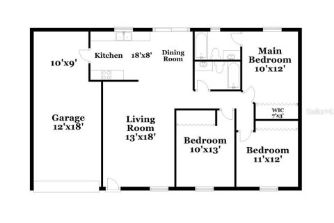 Casa en alquiler en Mascotte, Florida, 3 dormitorios, 96.99 m2 № 1352651 - foto 2