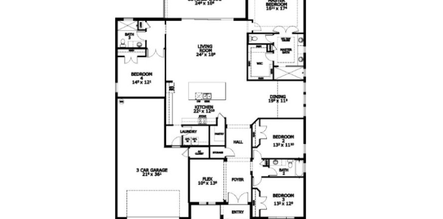 House in Tamaya in Jacksonville, Florida 4 bedrooms, 283 sq.m. № 486512