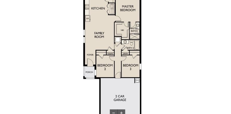 Дом в Clinton Corner by Starlight Homes в Дейд-Сити, Флорида 3 комнаты, 111м2 № 414918