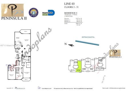 Condominio en venta en Aventura, Florida, 3 dormitorios, 286.32 m2 № 1327863 - foto 17