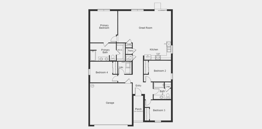 Townhouse floor plan «159SQM», 4 bedrooms in DEER RUN