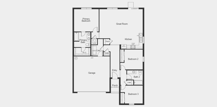 Townhouse floor plan «143SQM», 3 bedrooms in DEER RUN