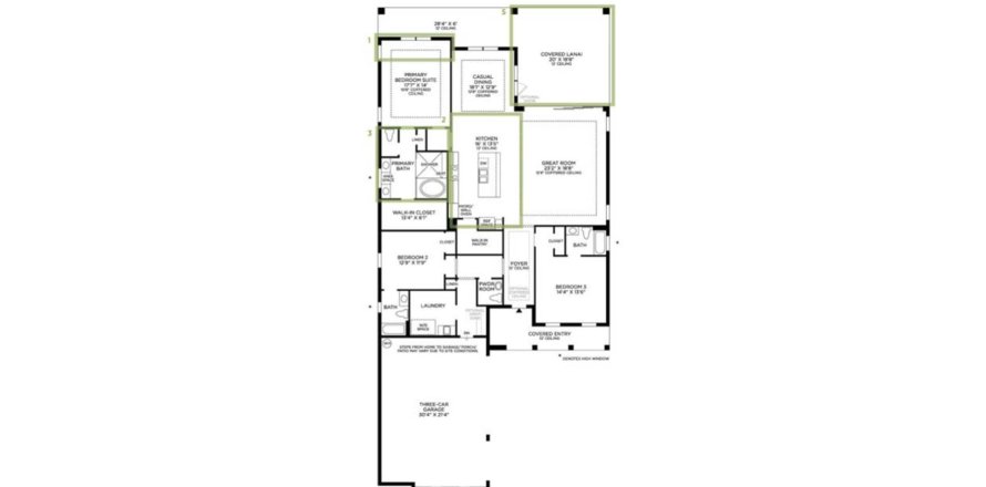 Townhouse floor plan «231SQM AVERY ISLAND COLONIAL», 3 bedrooms in THE ISLES AT LAKEWOOD RANCH