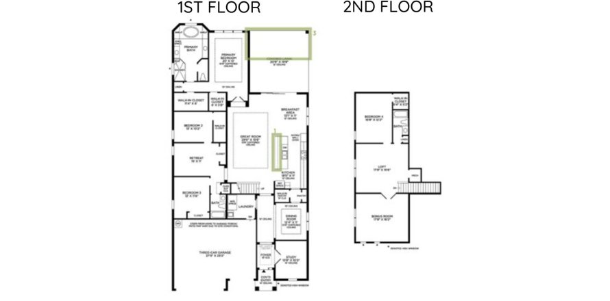 Townhouse floor plan «353SQM ATHENA ELITE ANTILLES», 4 bedrooms in THE ISLES AT LAKEWOOD RANCH