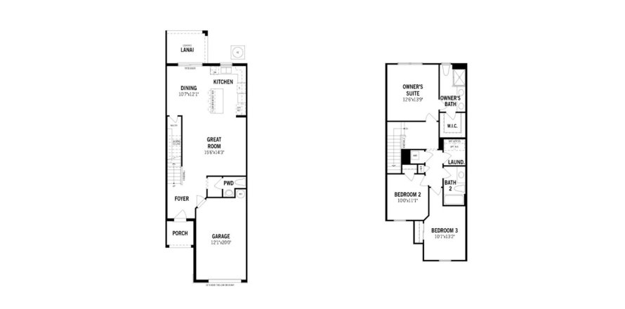 Floor plan «143SQM», 3 bedrooms in HARMONY AT LAKEWOOD RANCH