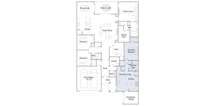 Townhouse floor plan «279SQM PATRIOT», 4 bedrooms in SILVER LANDING