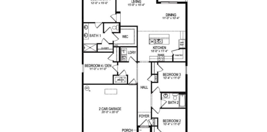 House floor plan «House», 4 bedrooms in Riviera Bella