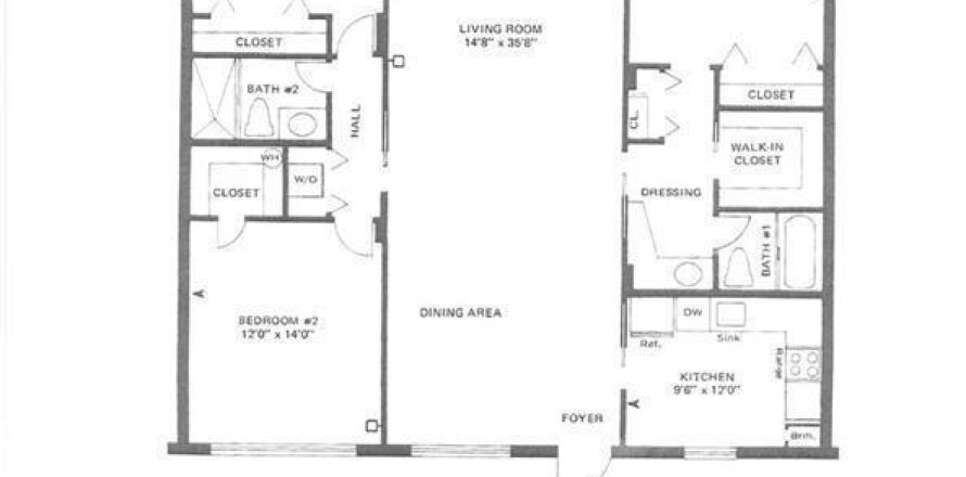 Condo à Pompano Beach, Floride, 3 chambres  № 1120034