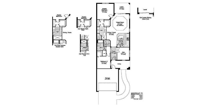 Планировка виллы или дома «142SQM TIDEWATER» 2 спальни в ЖК VICENZA