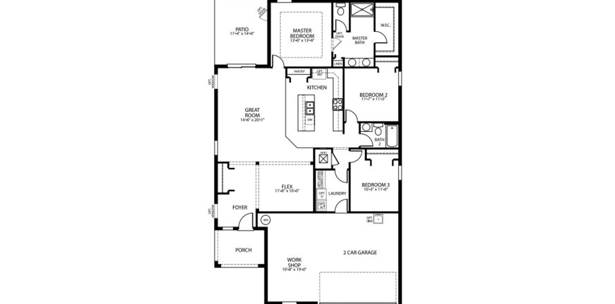 House floor plan «158SQM THE ASHTON», 3 bedrooms in SPRING HILL