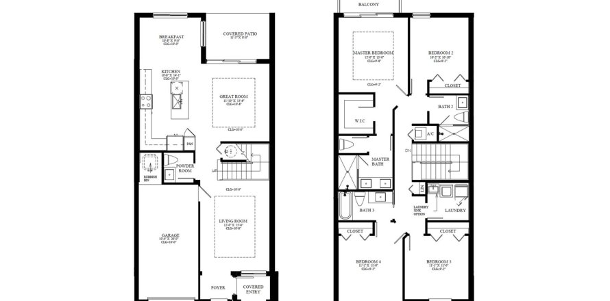 House floor plan «222SQM THE DEVON», 4 bedrooms in GREYSON HOMES