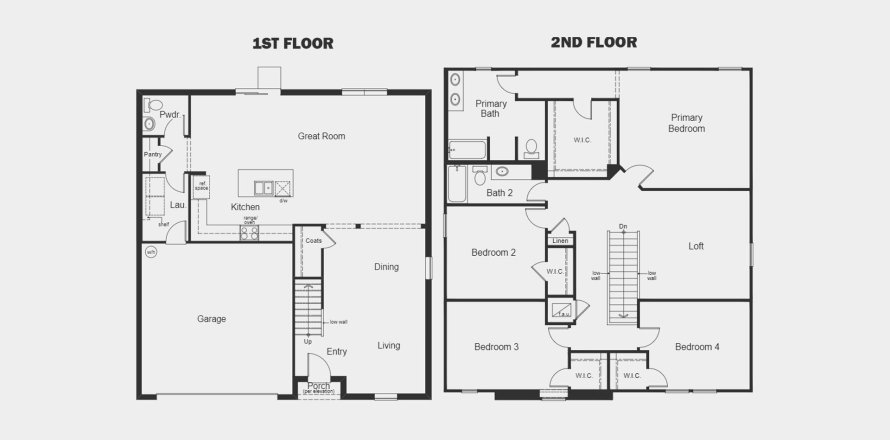 Townhouse floor plan «252SQM», 4 bedrooms in DEER RUN