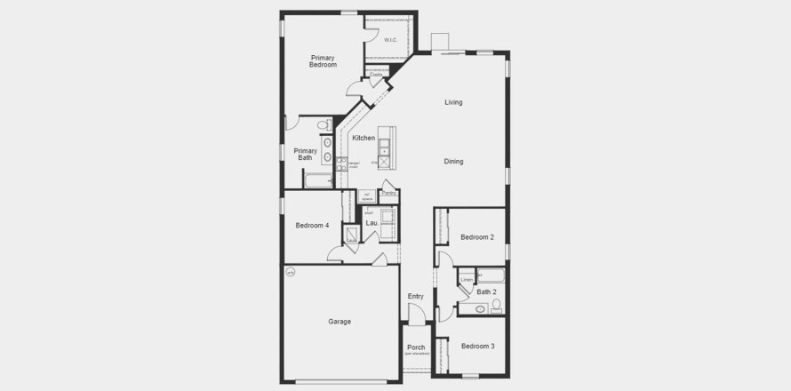 Townhouse floor plan «185SQM», 4 bedrooms in DEER RUN