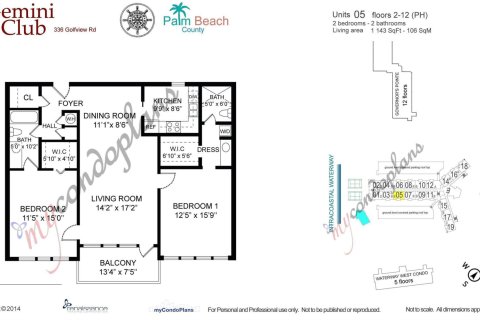 Condominio en venta en North Palm Beach, Florida, 2 dormitorios, 106.19 m2 № 1222546 - foto 20