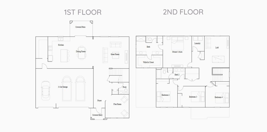 Townhouse floor plan «279SQM HELENA», 4 bedrooms in BELLASERA
